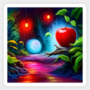 Vibrant Apple Sticker